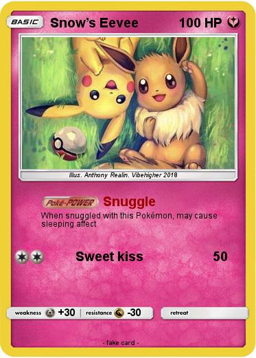 Pokemon Snow’s Eevee