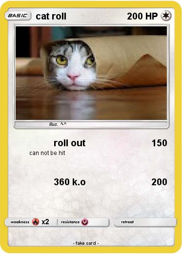 Pokemon cat roll