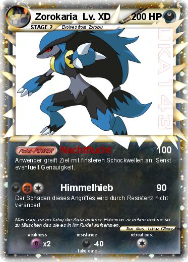 Pokemon Zorokaria  Lv. XD