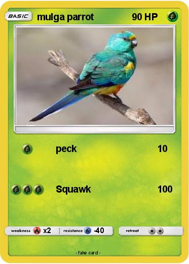Pokemon mulga parrot