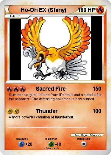 Pokemon Ho-Oh EX (Shiny)