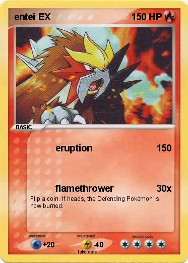 Pokemon entei EX