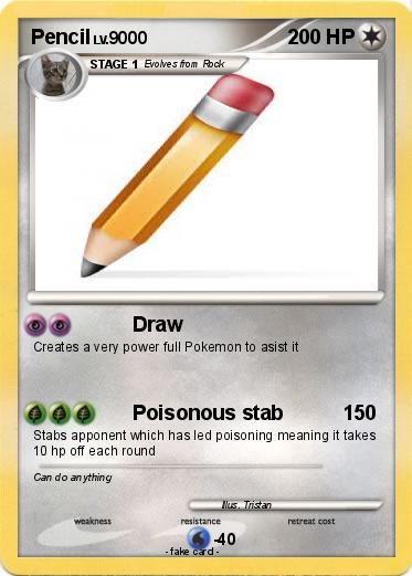 Pokemon Pencil