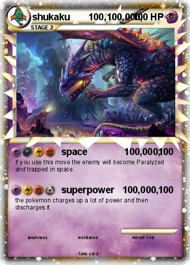 Pokemon shukaku       100,100,000,