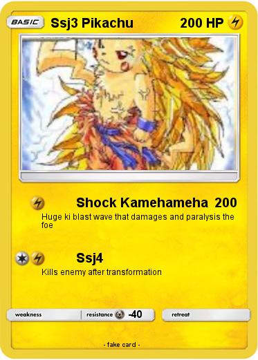 Pokemon Ssj3 Pikachu