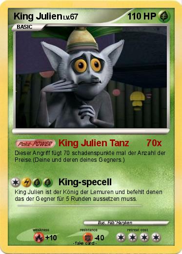 Pokemon King Julien