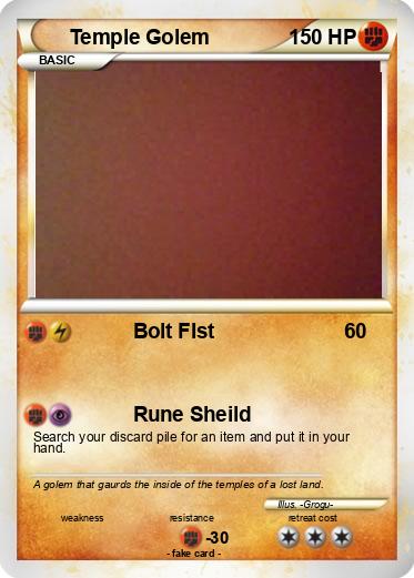 Pokemon Temple Golem