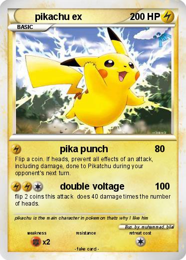 Pokemon pikachu ex