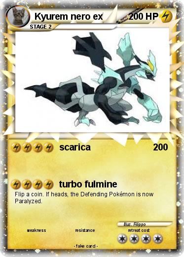 Pokemon Kyurem nero ex