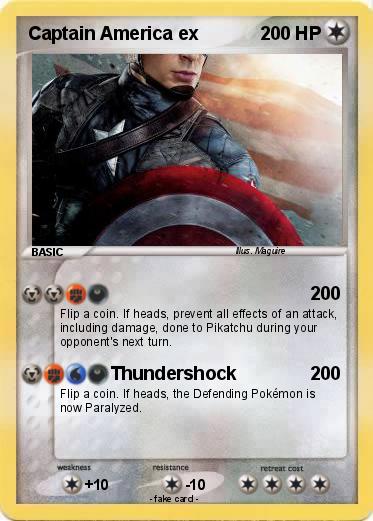 Pokemon Captain America ex