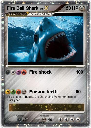 Pokemon Fire Ball Shark