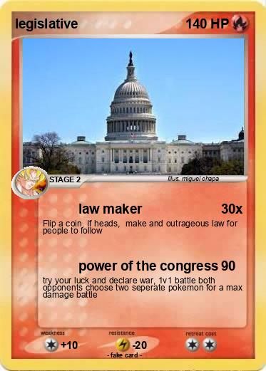 Pokemon legislative
