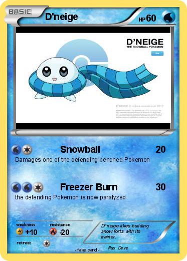 Pokemon D'neige