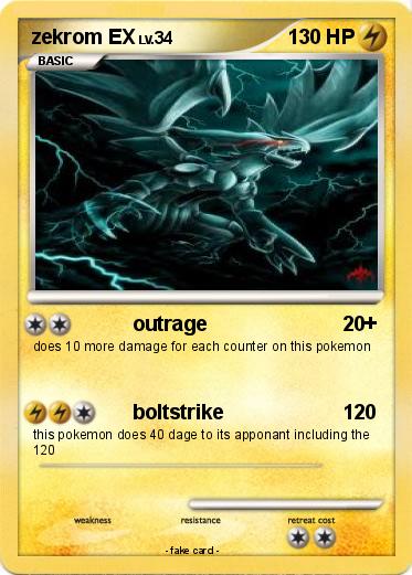 Pokemon zekrom EX