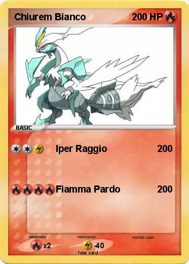 Pokemon Chiurem Bianco