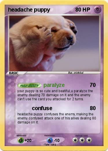 Pokemon headache puppy