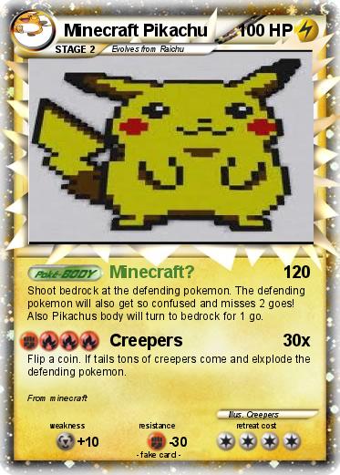 Pokemon Minecraft Pikachu