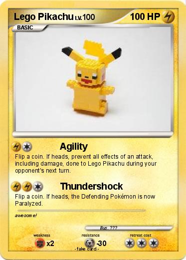 Pokemon Lego Pikachu