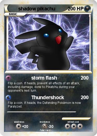 Pokemon shadow pikachu
