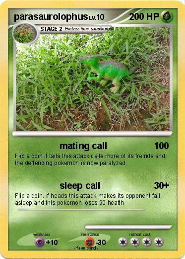 Pokemon parasaurolophus