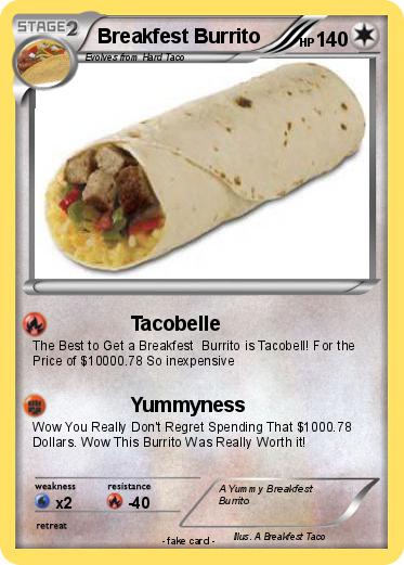 Pokemon Breakfest Burrito