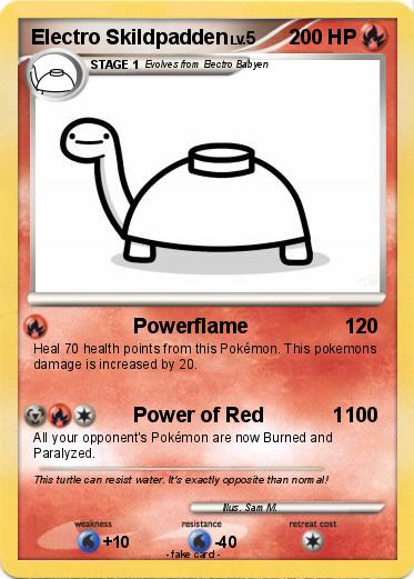 Pokemon Electro Skildpadden