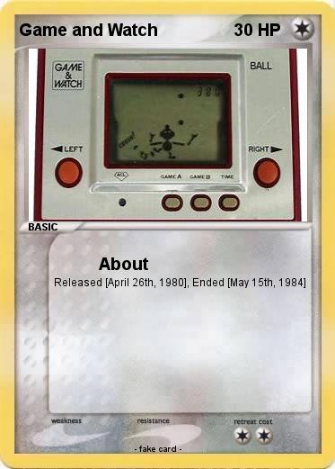 Pokemon Game and Watch