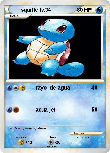 Pokemon squitle lv.34