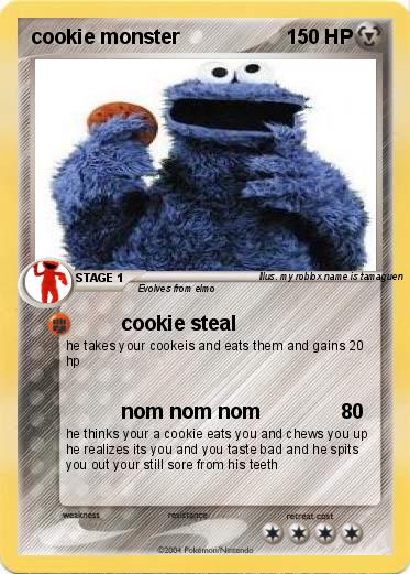 Pokemon cookie monster