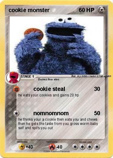 Pokemon cookie monster