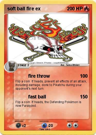 Pokemon soft ball fire ex