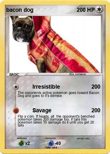 Pokemon bacon dog