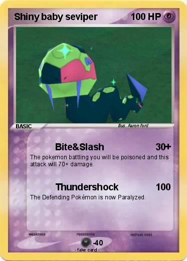 Pokemon Shiny baby seviper
