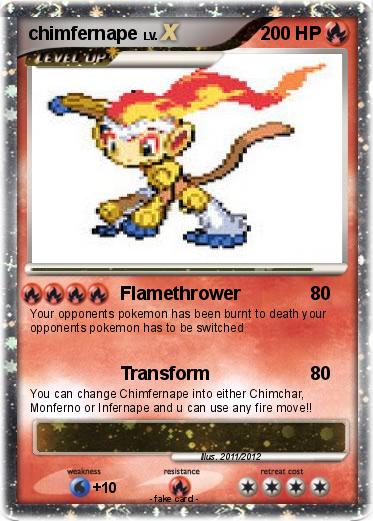 Pokemon chimfernape