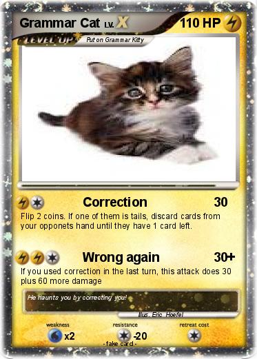 Pokemon Grammar Cat