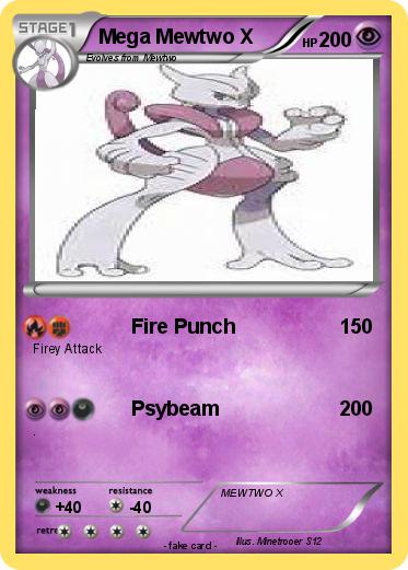 Pokemon Mega Mewtwo X