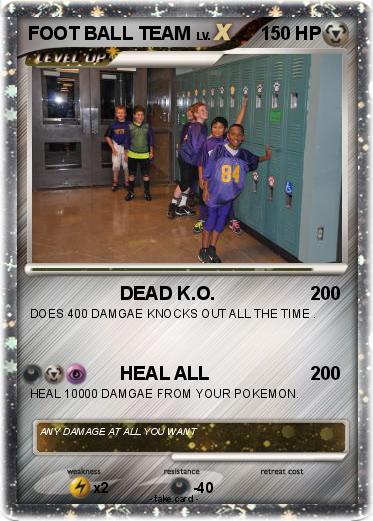 Pokemon FOOT BALL TEAM