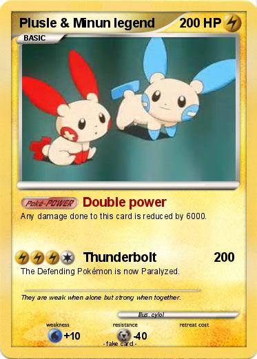 Pokemon Plusle & Minun legend