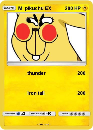 Pokemon M  pikuchu EX