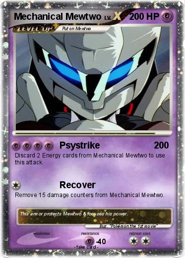 Pokemon Mechanical Mewtwo