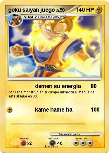 Pokemon goku saiyan juego