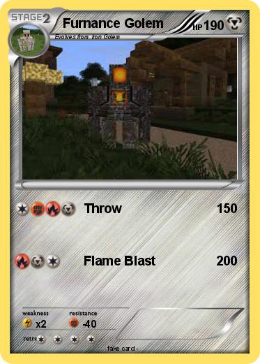 Pokemon Furnance Golem
