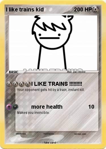 Pokemon I like trains kid