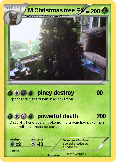 Pokemon M Christmas tree EX