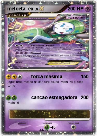 Pokemon meloeta  ex