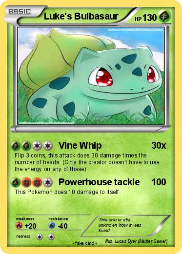 Pokemon Luke's Bulbasaur
