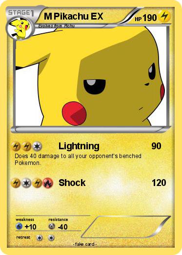 Pokemon M Pikachu EX