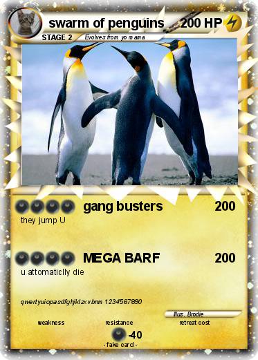 Pokemon swarm of penguins