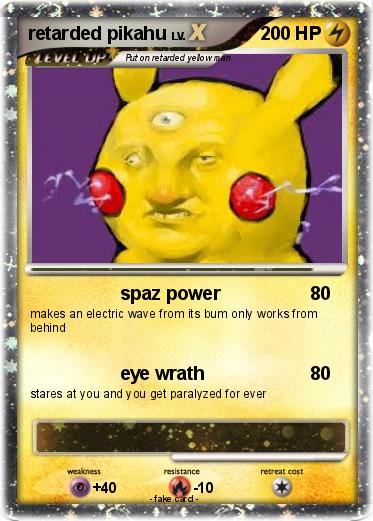 Pokemon retarded pikahu