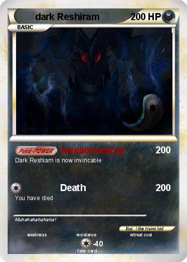 Pokemon dark Reshiram